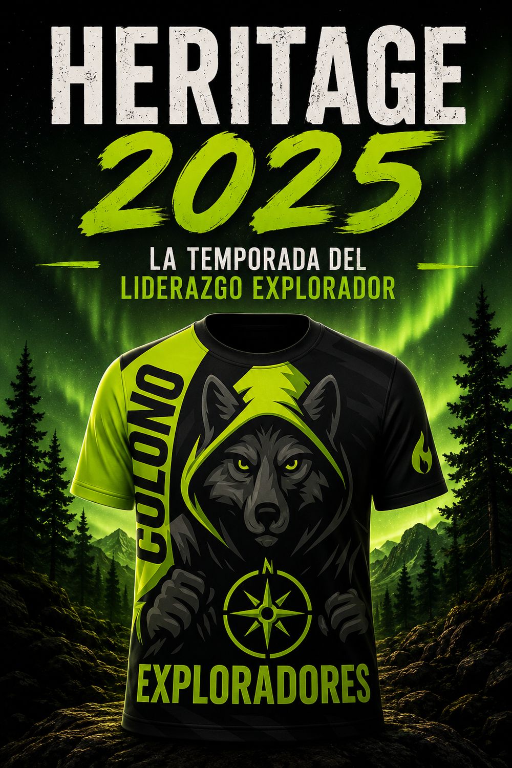 Camiseta Heritage 2025 – La Temporada del Liderazgo Explorador