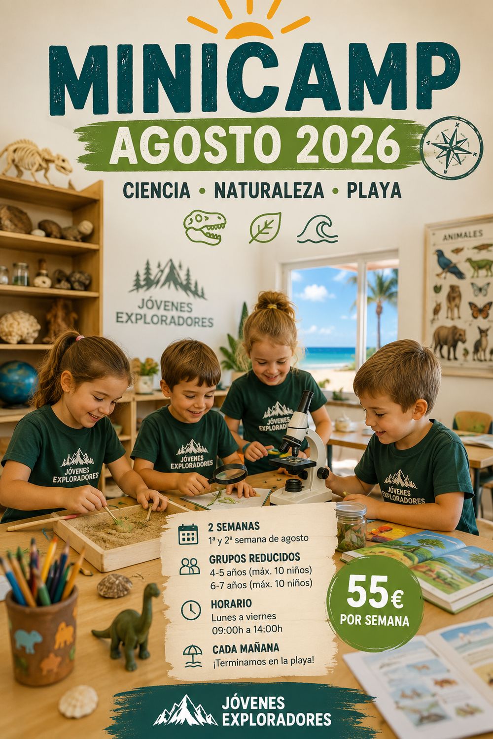 MiniCamp Agosto 2026 | Ciencia, Naturaleza y Playa