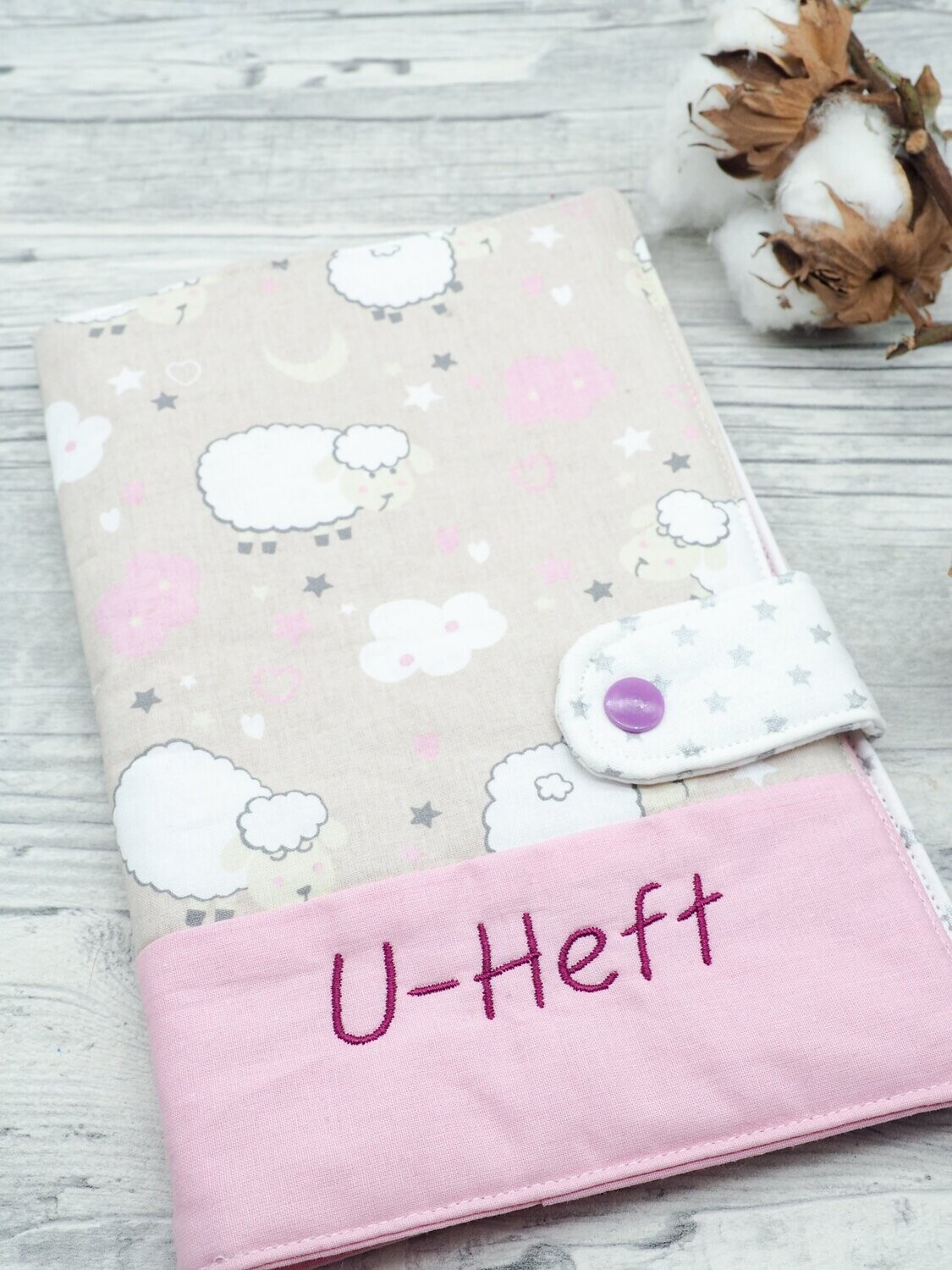 U-Heft Hülle Schäfchen
