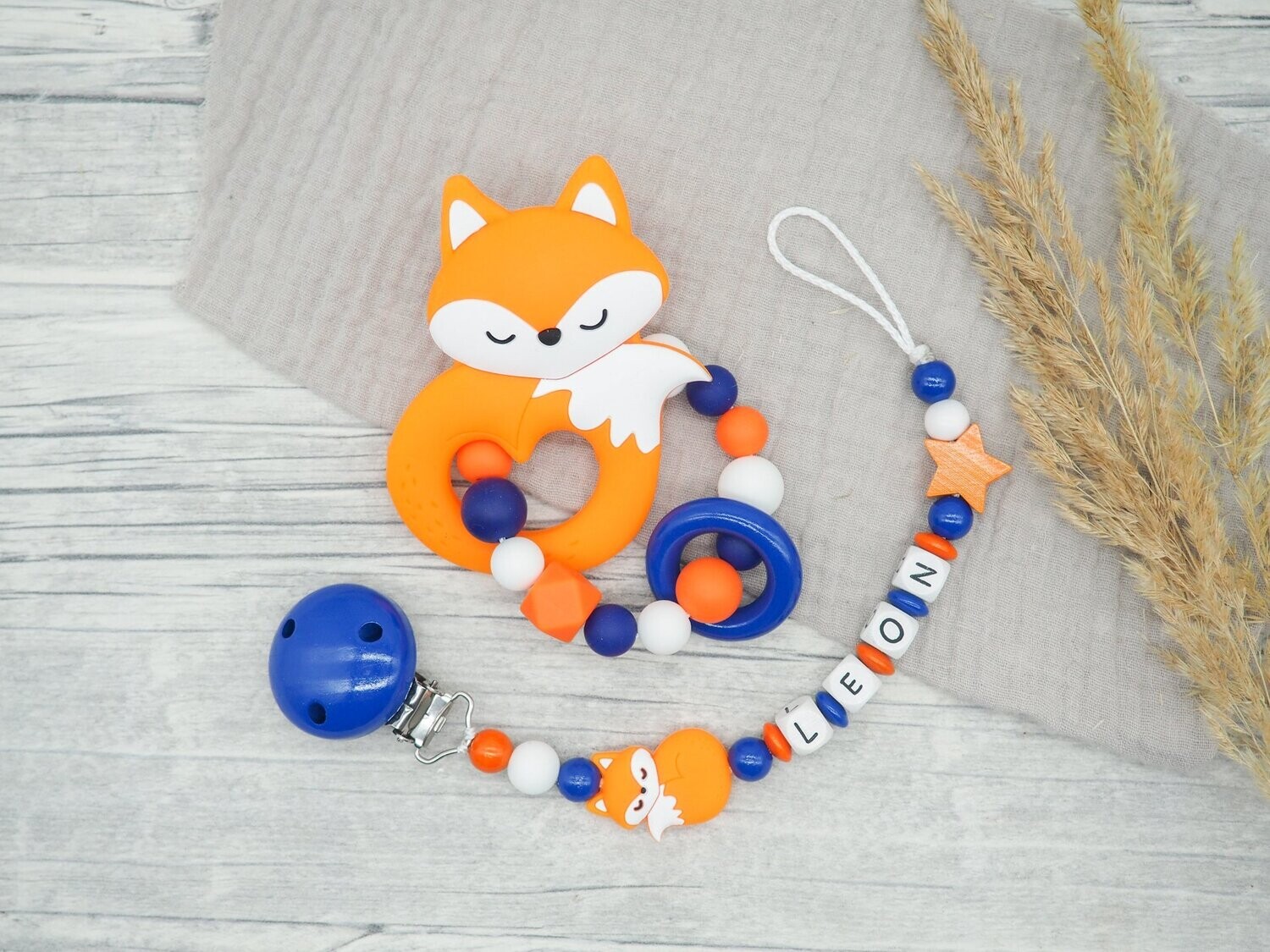 Set Fuchs, orange, blau