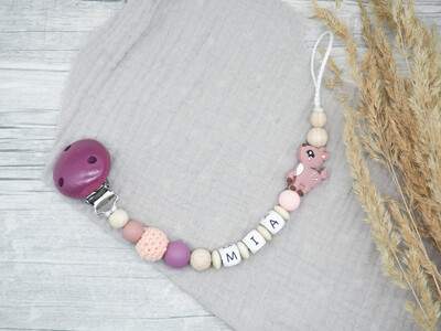 Schnullerkette Reh berry Schnullerkette Reh berry