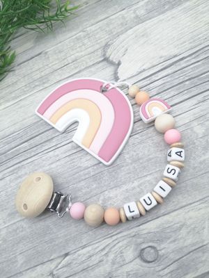 Beißkette Regenbogen braun Beißkette Regenbogen braun