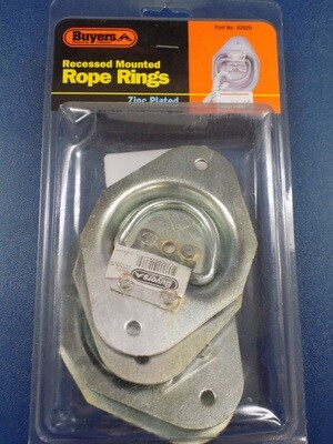 4 Buyers Recessed Mounted Rope Rings Part Number 02020 
500 Pound Capacity