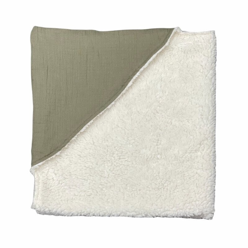 Luxe omslagdoek army teddy