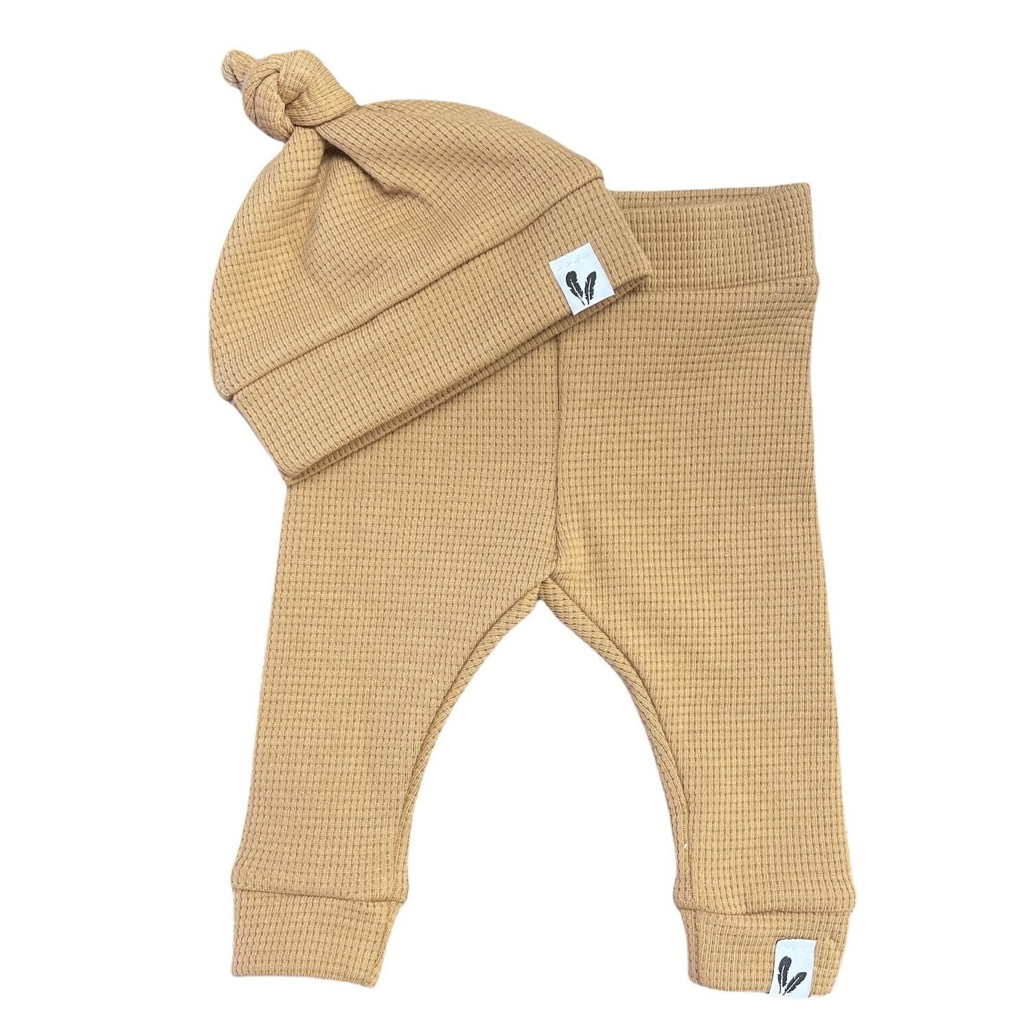 Newborn set waffle camel