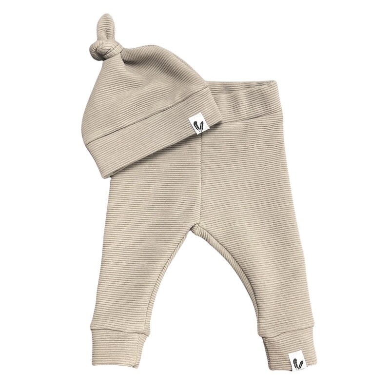 Newborn set rib taupe