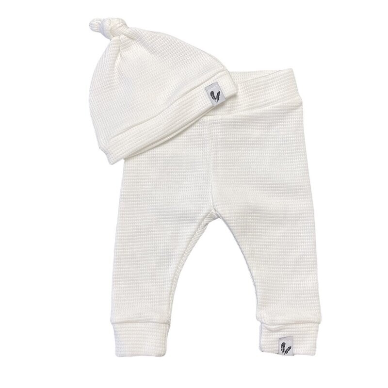 Newborn set waffle ecru