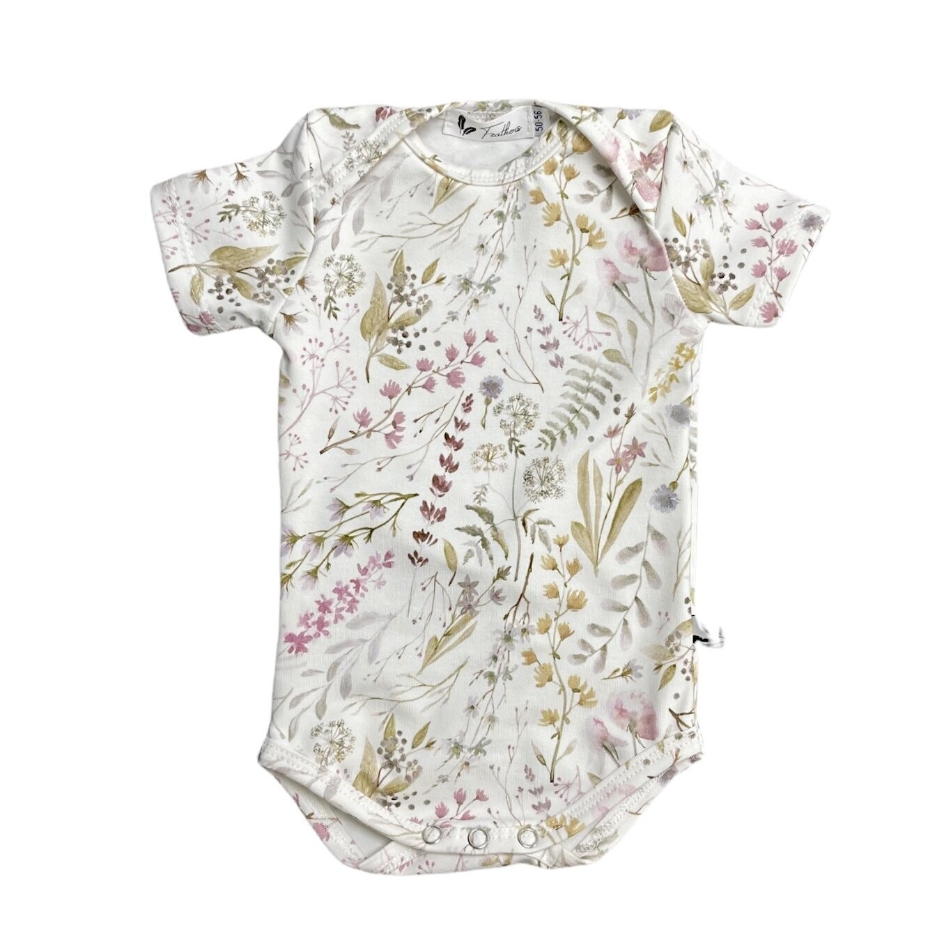 Rompertje korte mouw nature leaves Rompertje korte mouw nature leaves