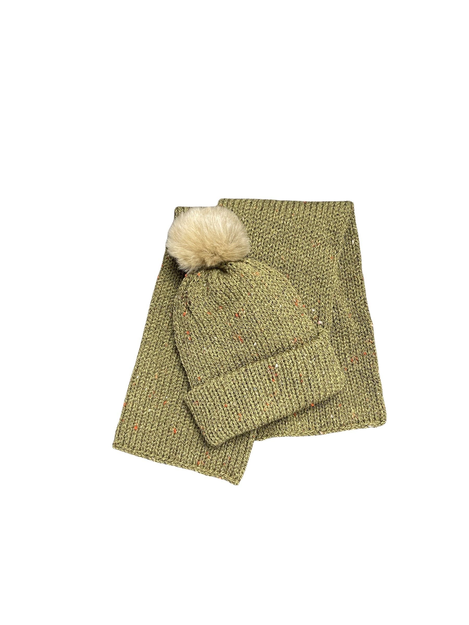 Sjaal tweed country green