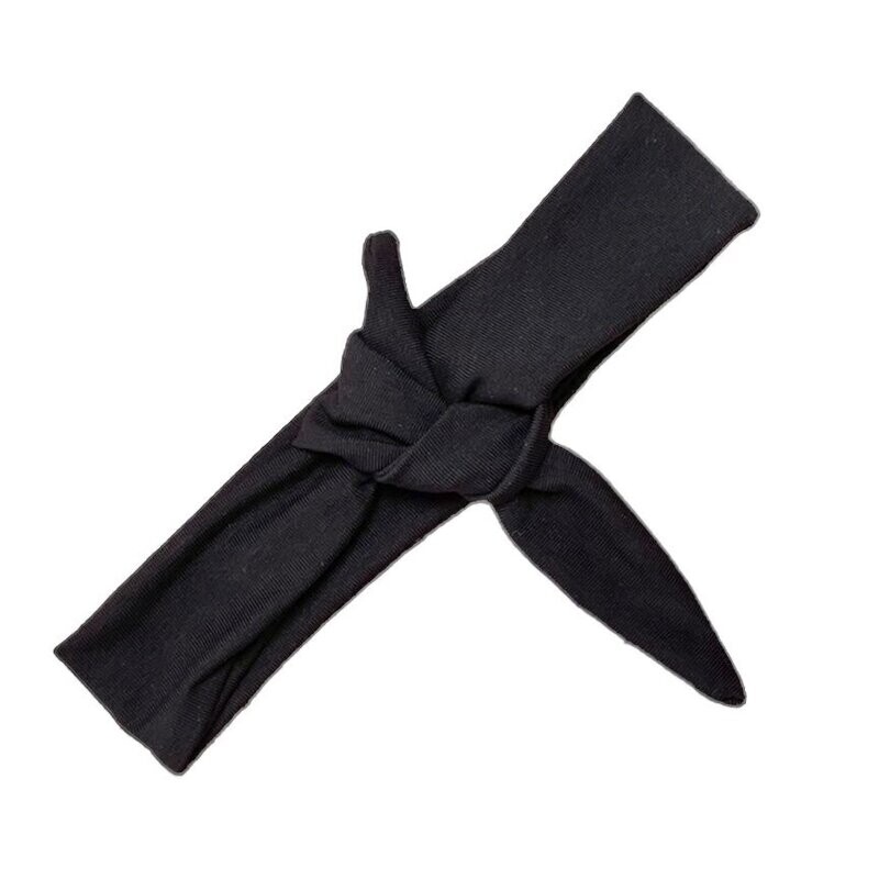 Knoophaarband black