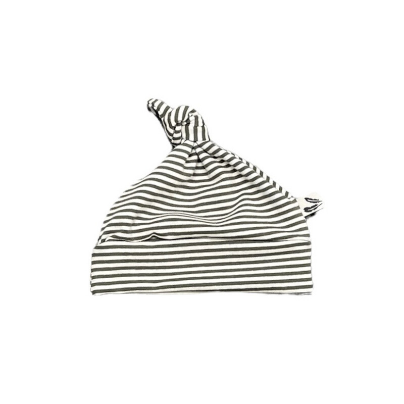 Knoopmutsje small stripes dark forest