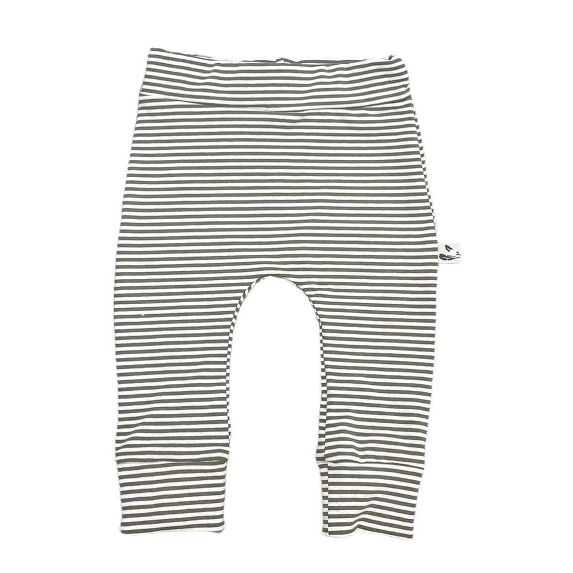 Newborn jogger small stripes dark forest