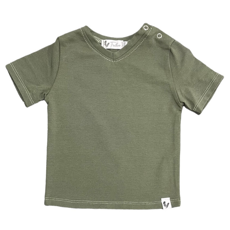 Shirt V-neck juniper 