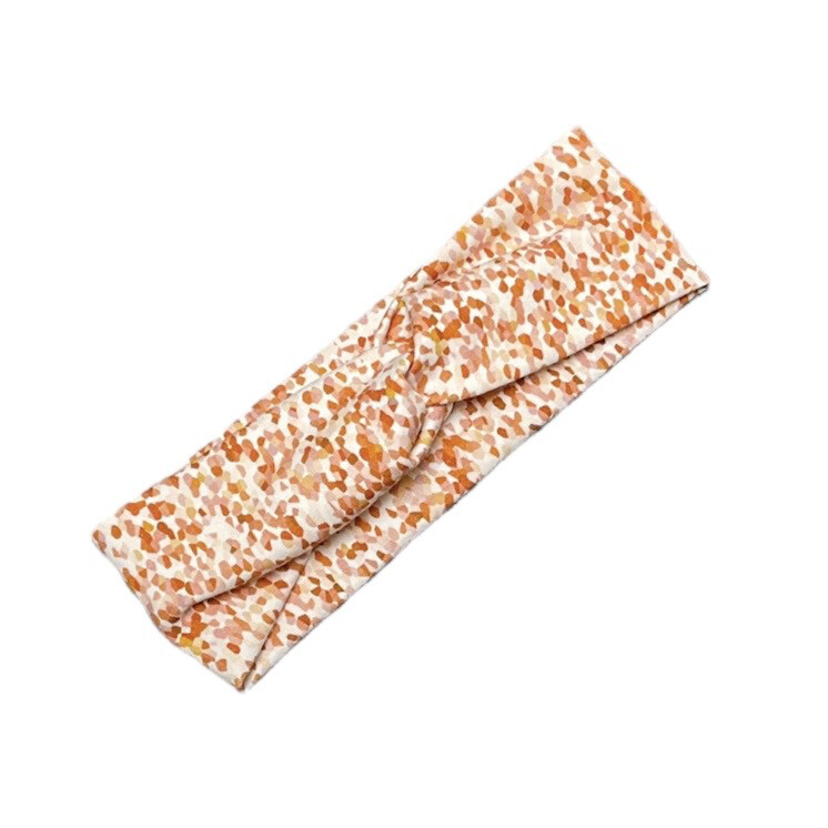 Twisthaarband confetti burnt orange