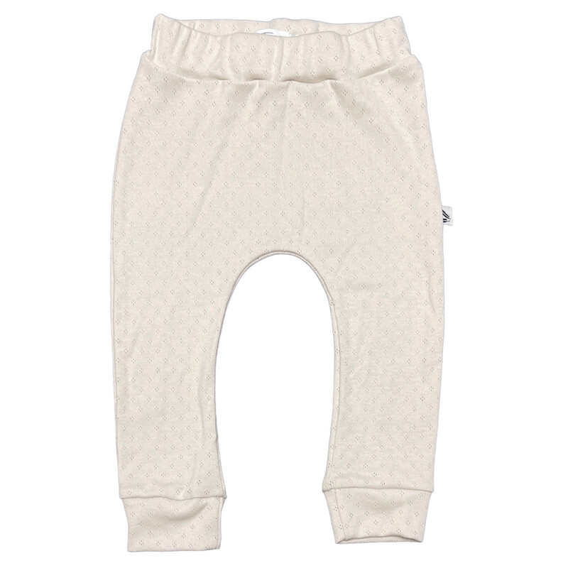 Jogger pointelle natural beige