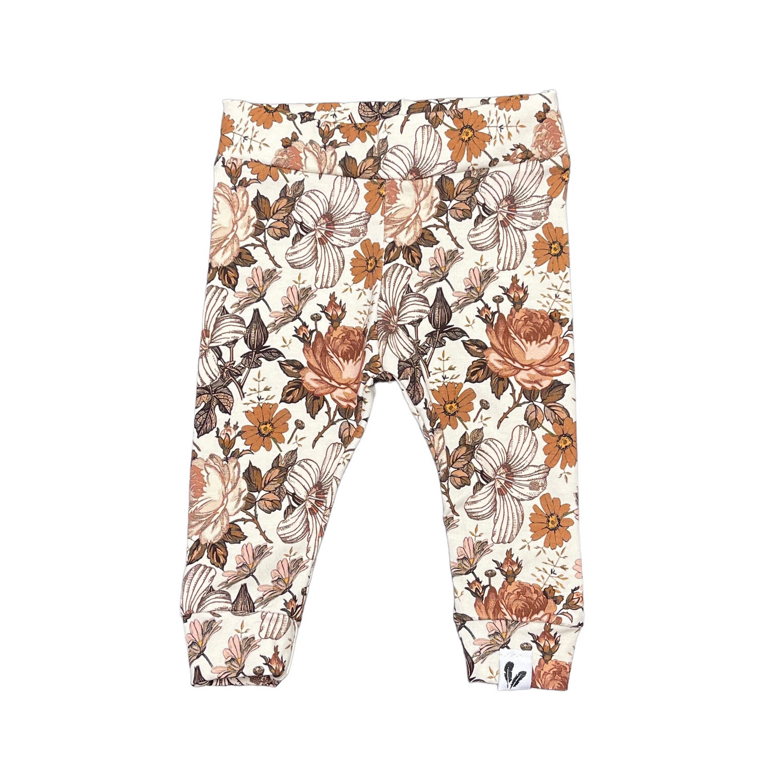 Newborn broekje english garden brown