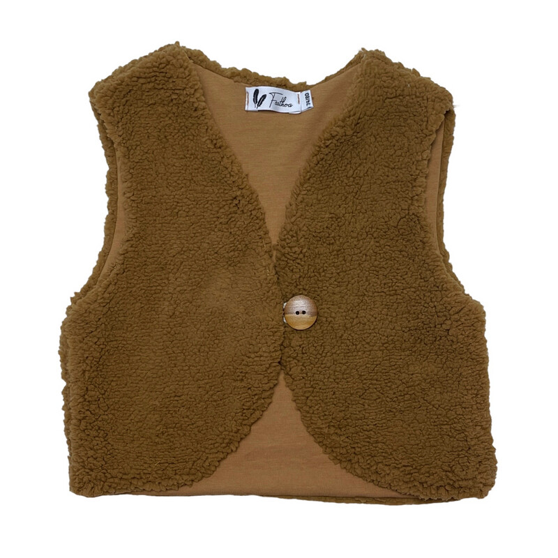 Teddy gilet camel