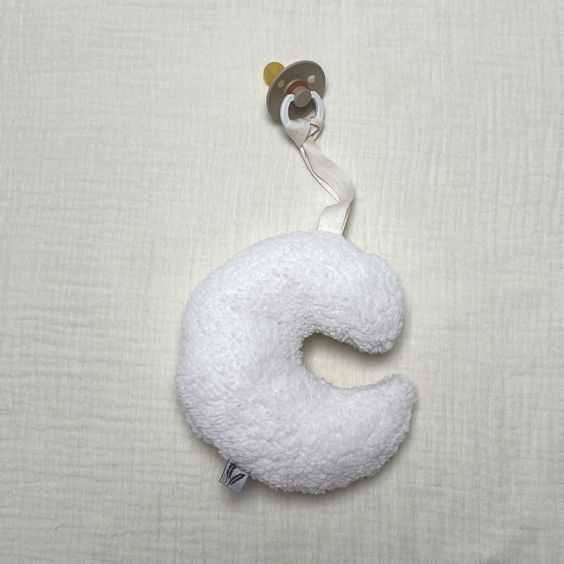 Speenknuffeltje “To The Moon” ecru
