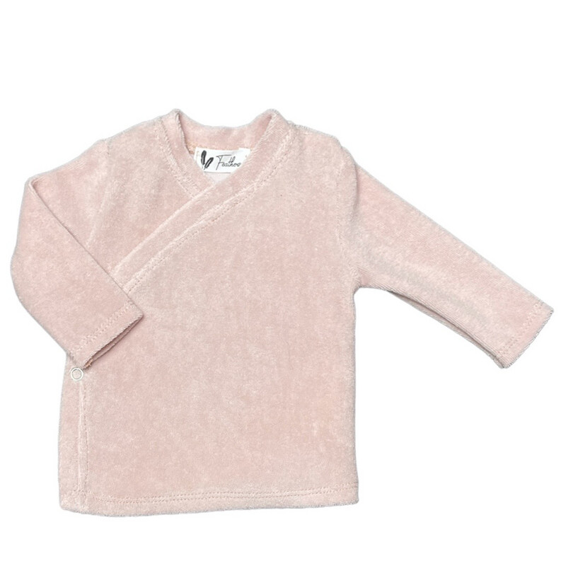 Overslagshirtje badstof pink