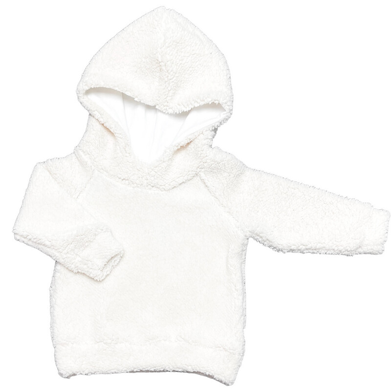 Hoodie teddy ecru