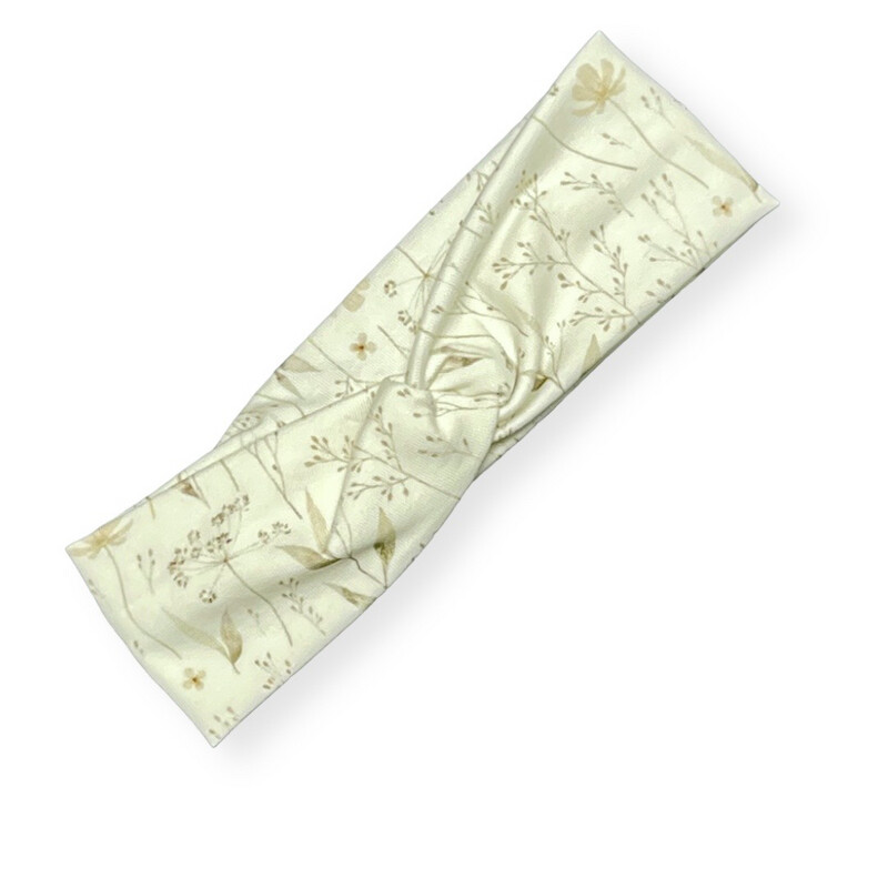 Twisthaarband nature floral 