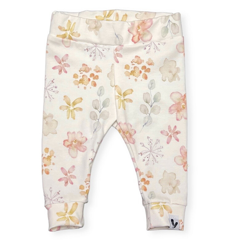 Newborn broekje painted flower 