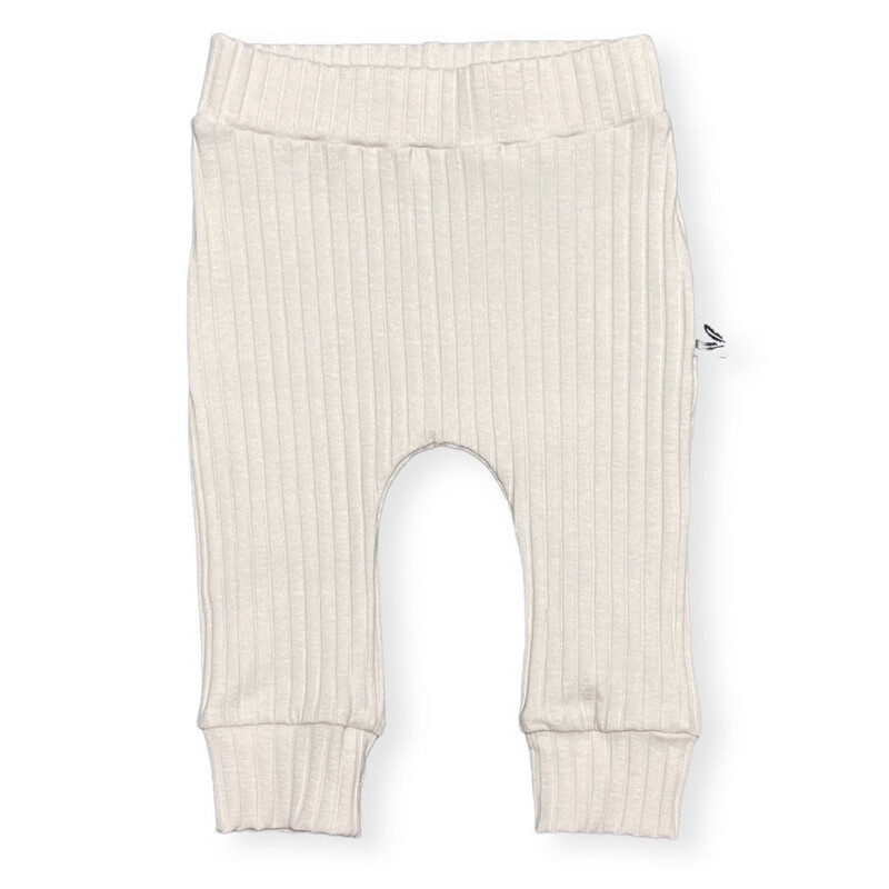 Newborn jogger wide rib jersey natural beige 