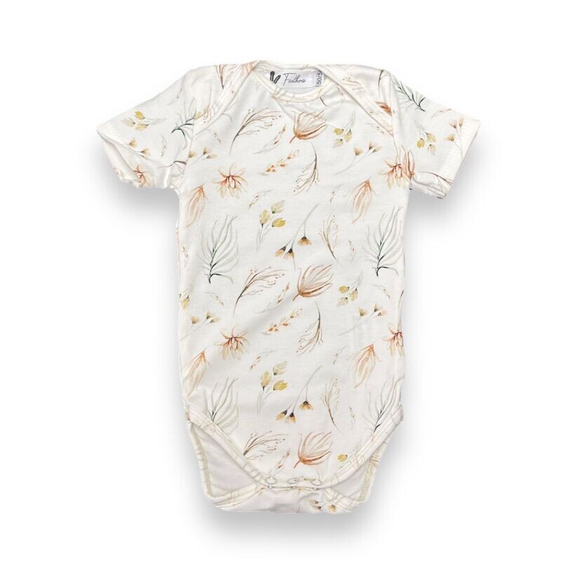 Rompertje korte mouw boho floral