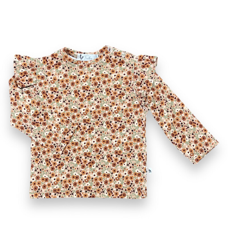 Longsleeve ruffle cute flowery