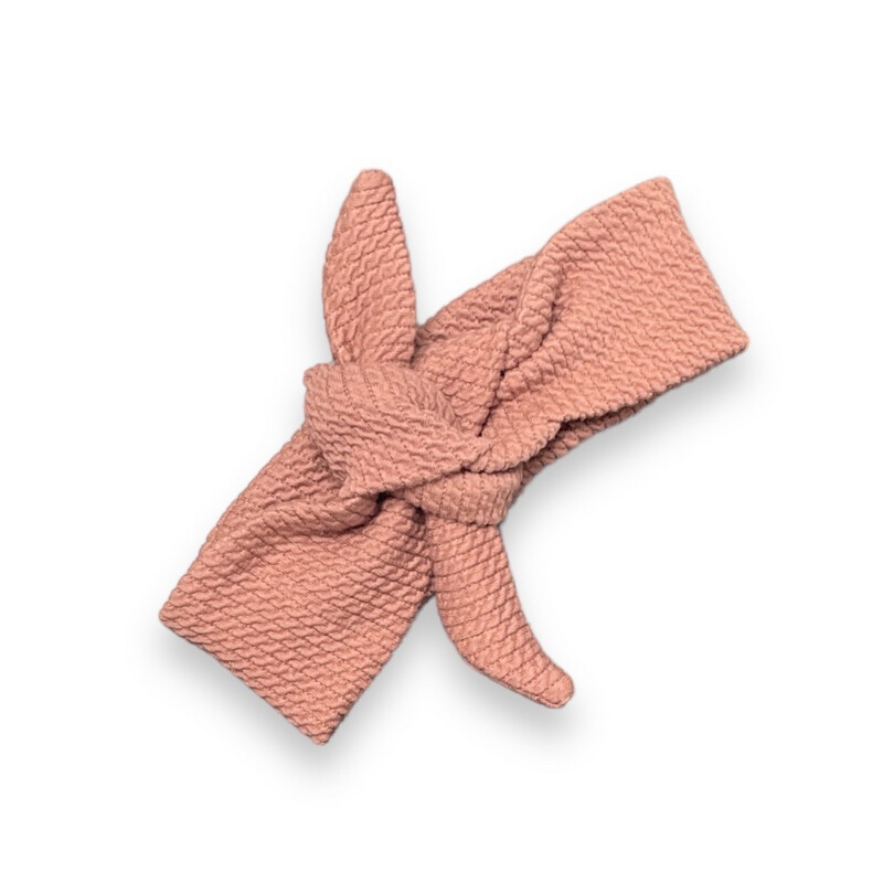 Knoophaarband cable clay pink