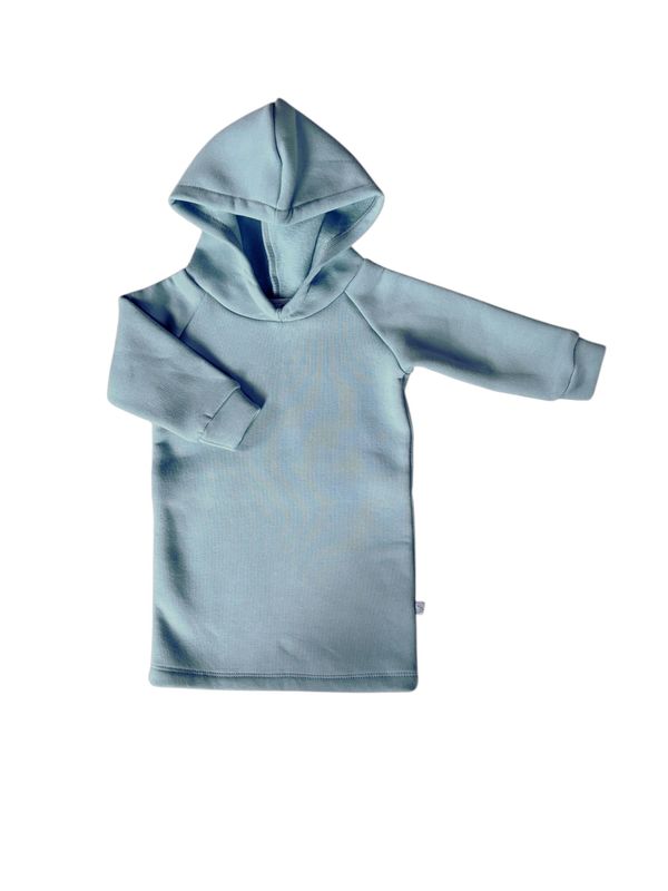 Hoodie dress jogging sea green
