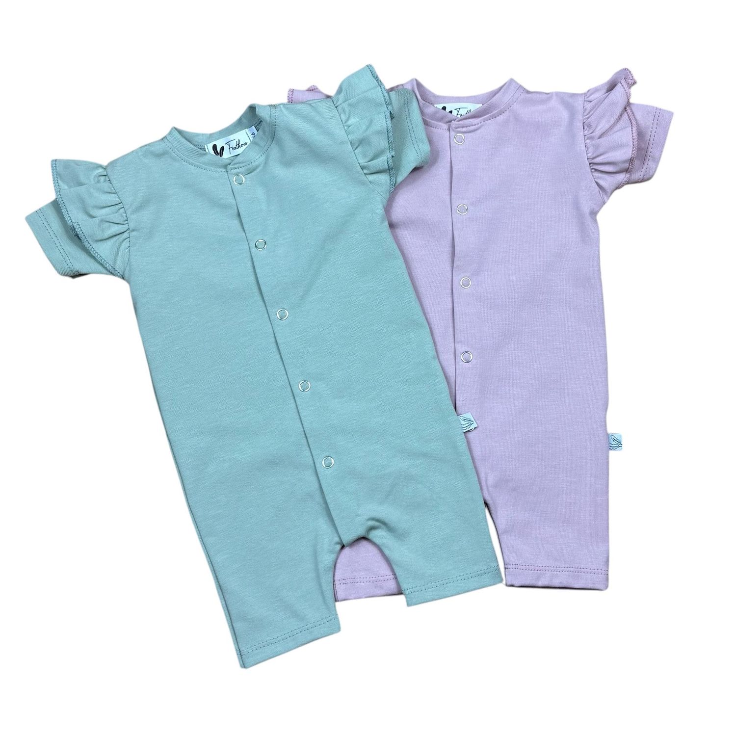 Boxpakje ruffle zomer jersey old pink