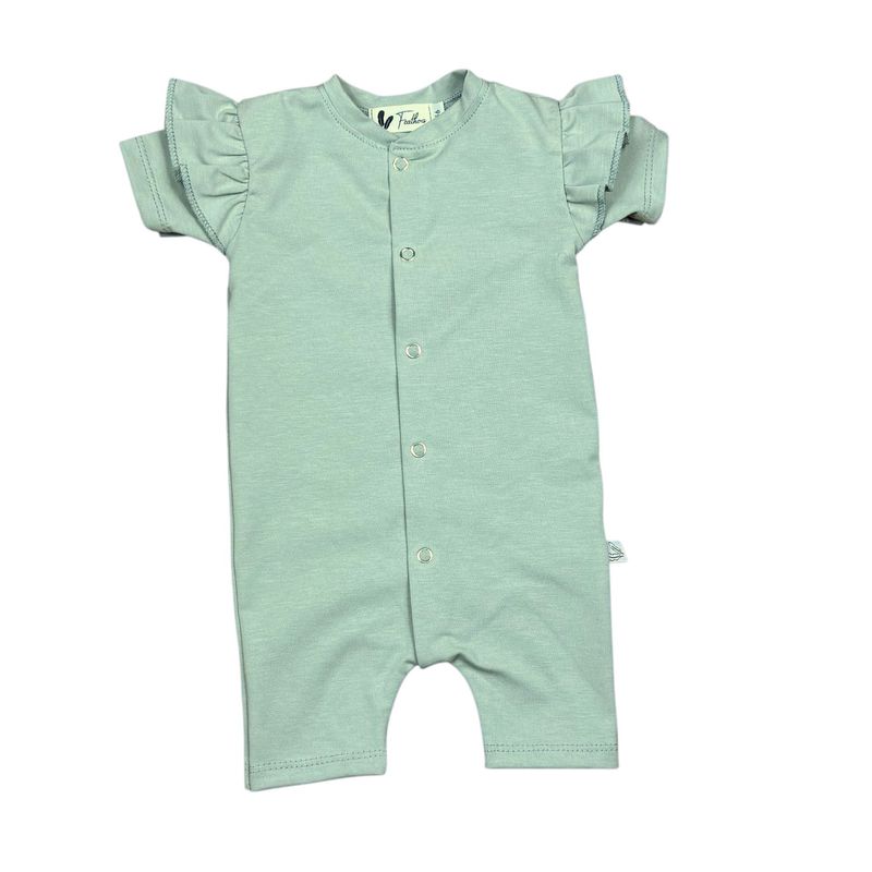 Boxpakje ruffle zomer jersey dusty green