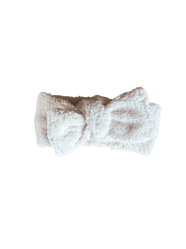 Strikhaarband teddy natural
