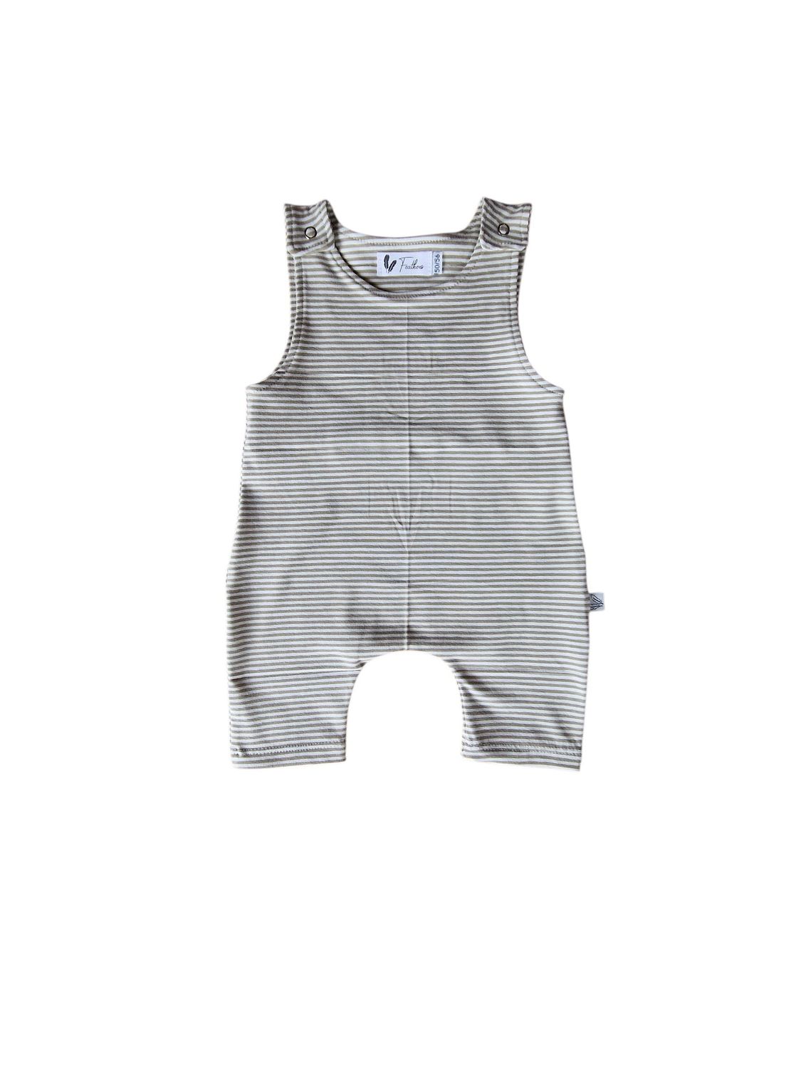 Jumper kort Small stripes sage