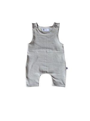 Jumper kort Small stripes sage