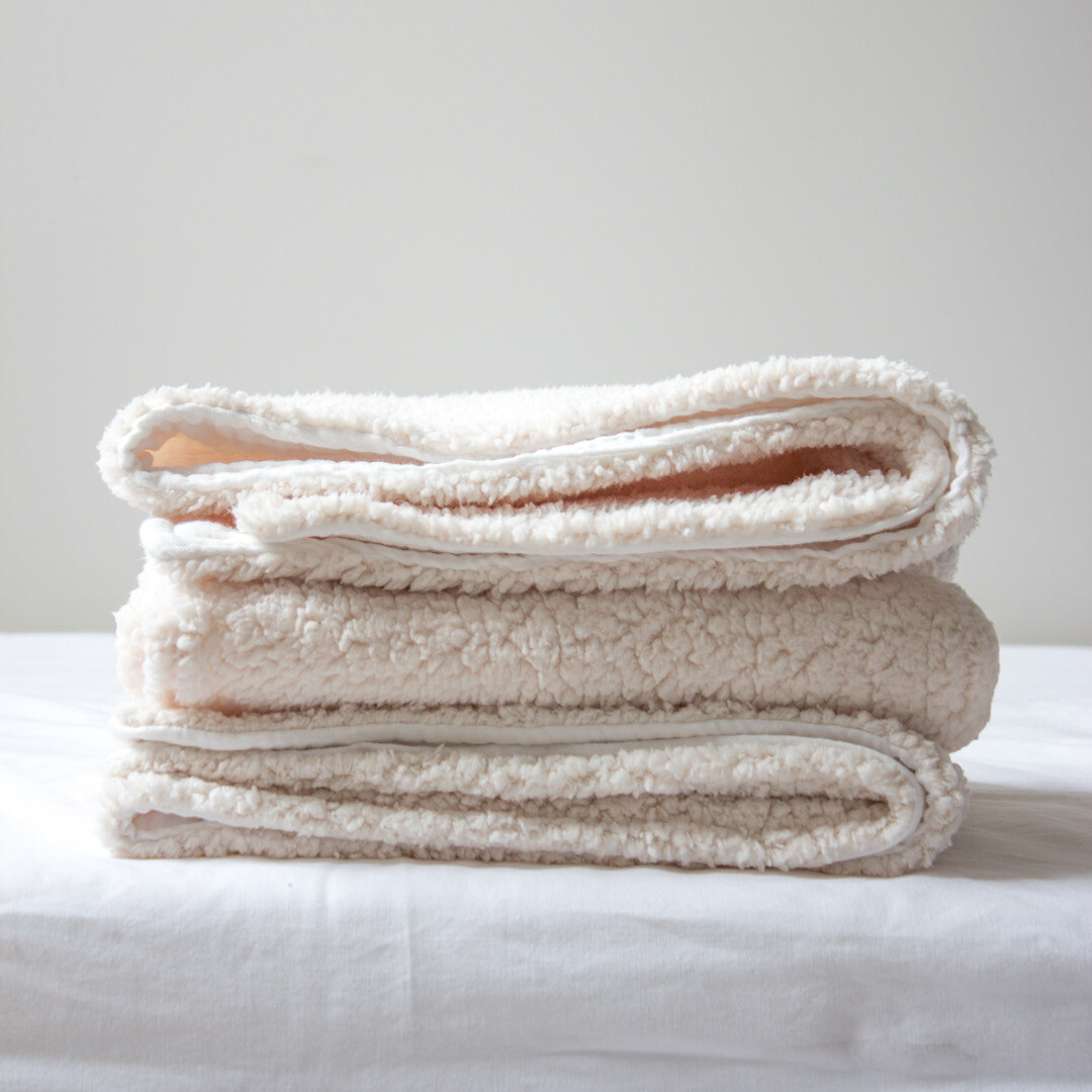 Wieg-/ledikant deken teddy natural Wieg-/ledikant deken teddy natural