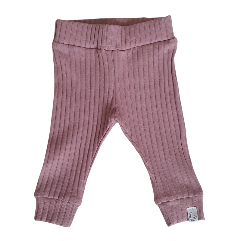 Broekje Wide rib jersey Mauve