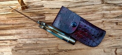 Damascus folder knife, pocket knife EDC knife