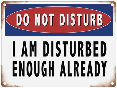 Disturbed Mini Metal Sign