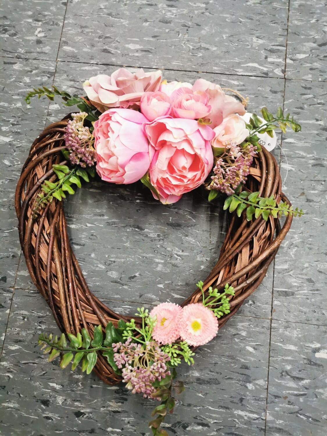 Peony Rose Handmade Wreath
