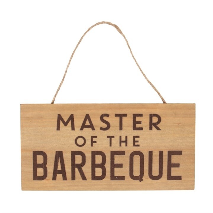 Master of the Barbeque Wooden Sign