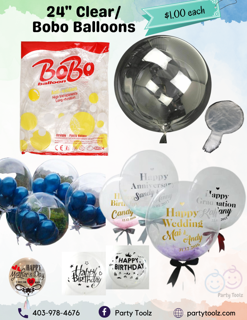 24 Bobo Balloons