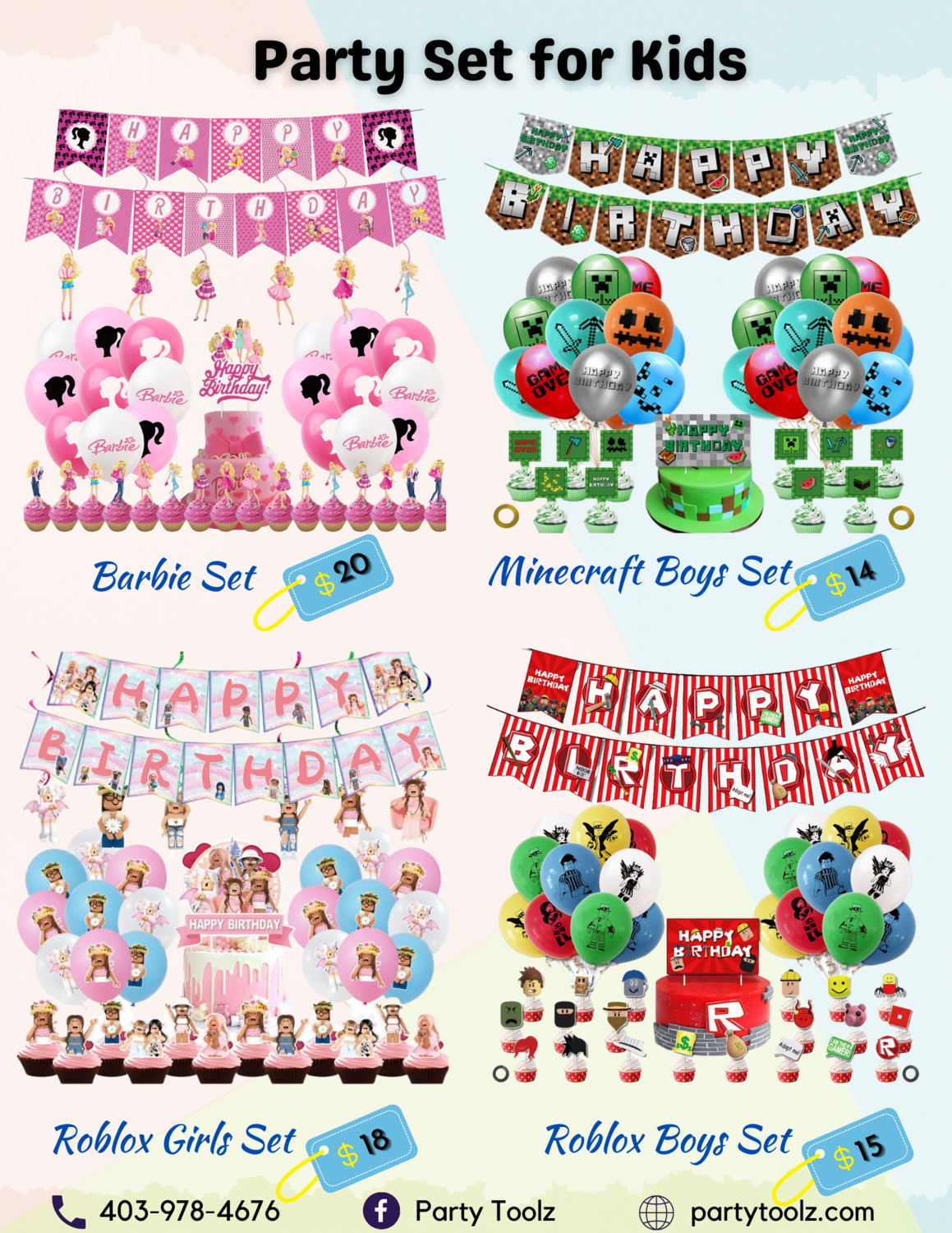 Birthday Party Theme Sets