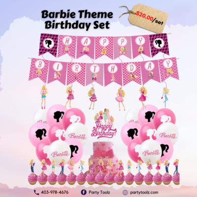 Barbie Birthday Theme Set