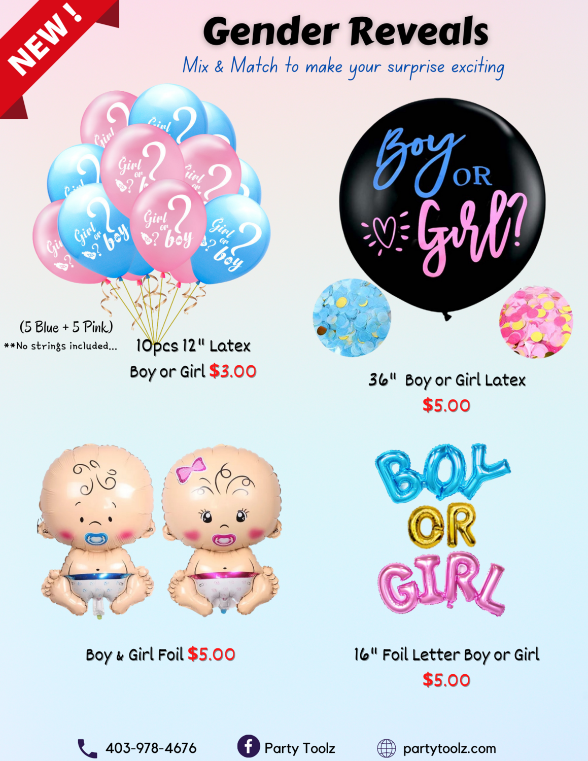 Gender Reveal Toolz