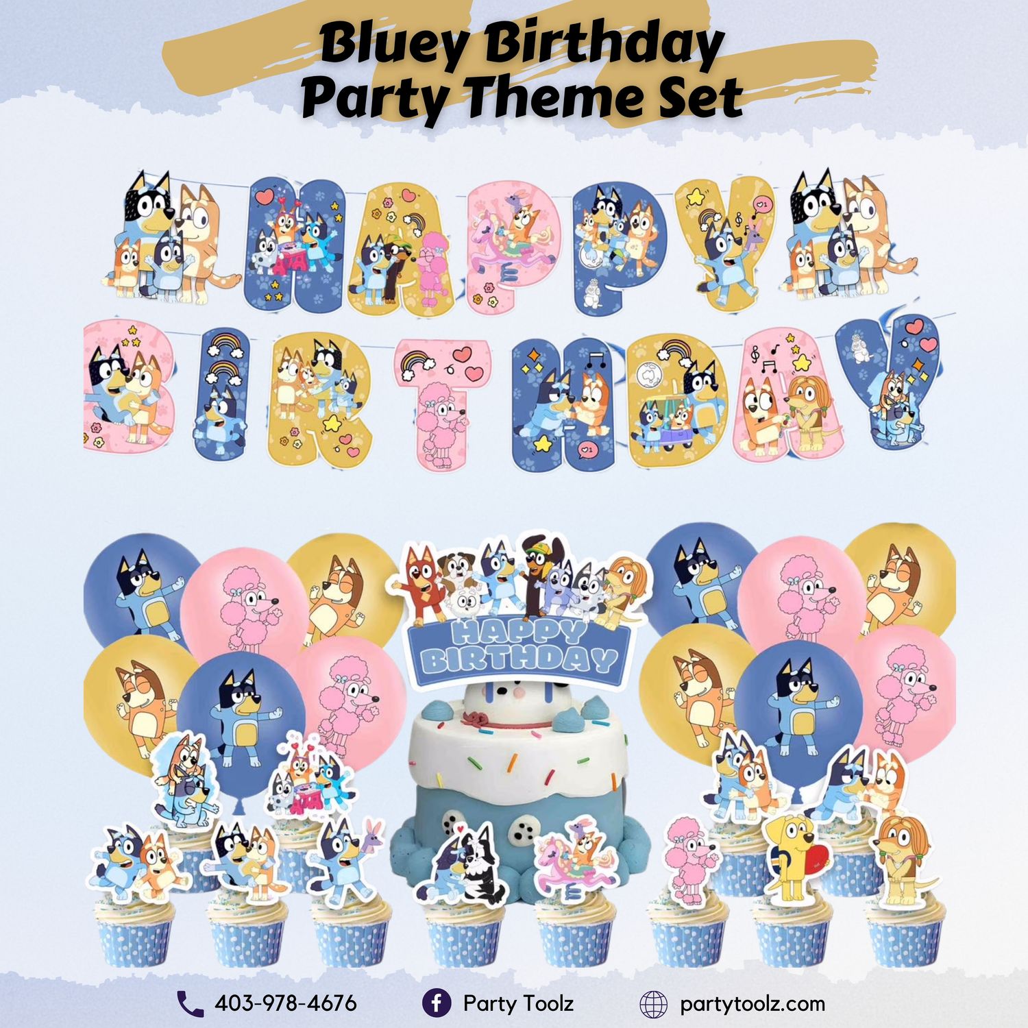 Bluey Birthday Party Balloon Decoration Set