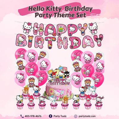 Hello Kitty Birthday Party Balloon Decoration Set