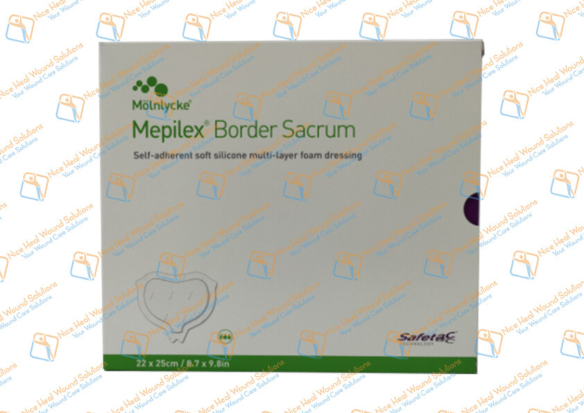 282450 Mepilex Border Sacrum 22cm x 25cm 5's