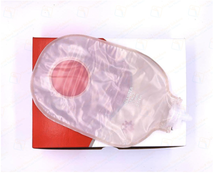 18403 Hollister Urostomy Pouch Tap Closure - Transparent (57mm) 1 box 10pcs